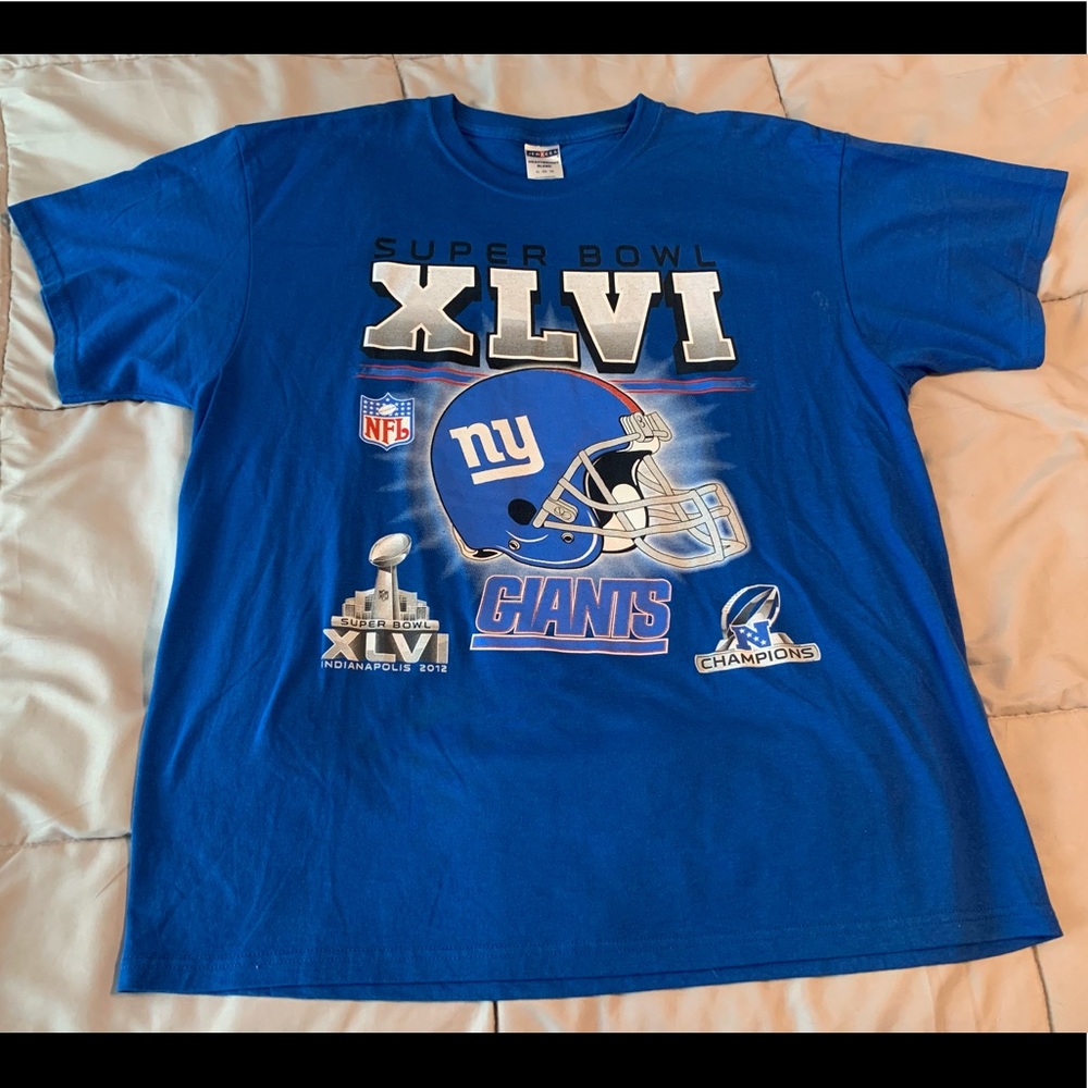 New York Giants Super Bowl XLVI Champions XL T-shirt